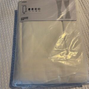 IKEA White LENDA Curtains